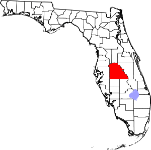 Florida and Polk County map